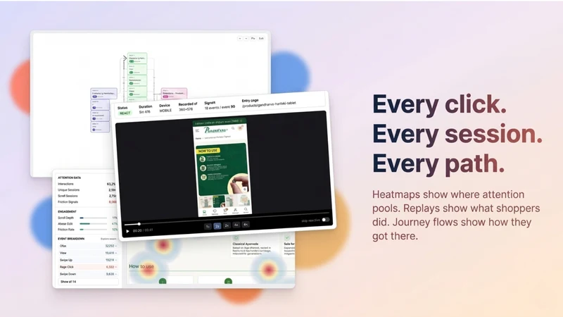 DynoWeb Popup, Heatmap, Replay