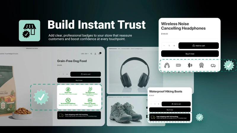 Dynamic Trust Badges & Icons