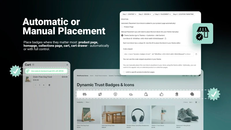 Dynamic Trust Badges & Icons