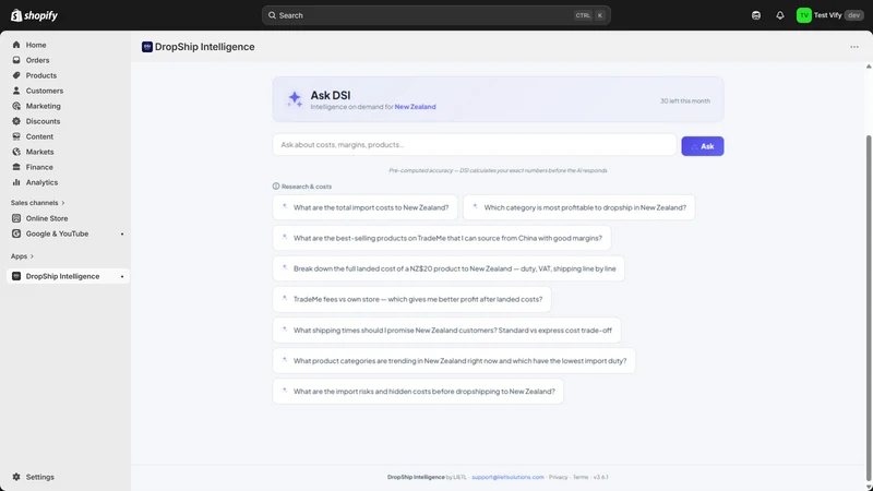 DropShip Intelligence: Profit