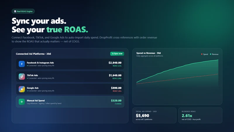 DropProfit ‑ True Profit & ROI