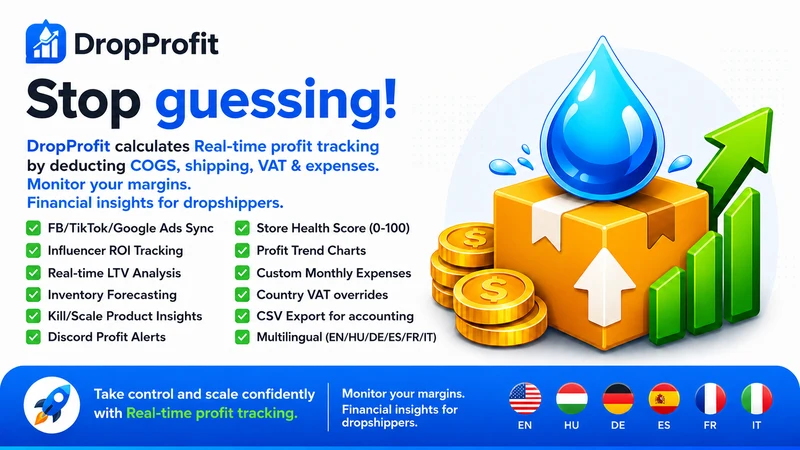 DropProfit ‑ True Profit & ROI