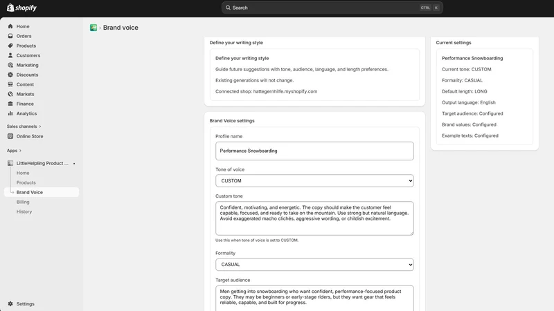 LittleHelpling Product Copy