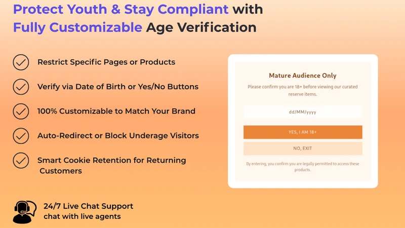 Age Verification & Age Gate 18