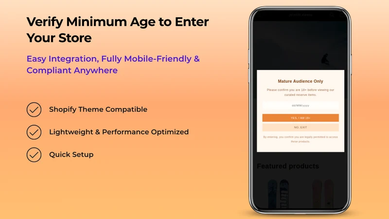 Age Verification & Age Gate 18