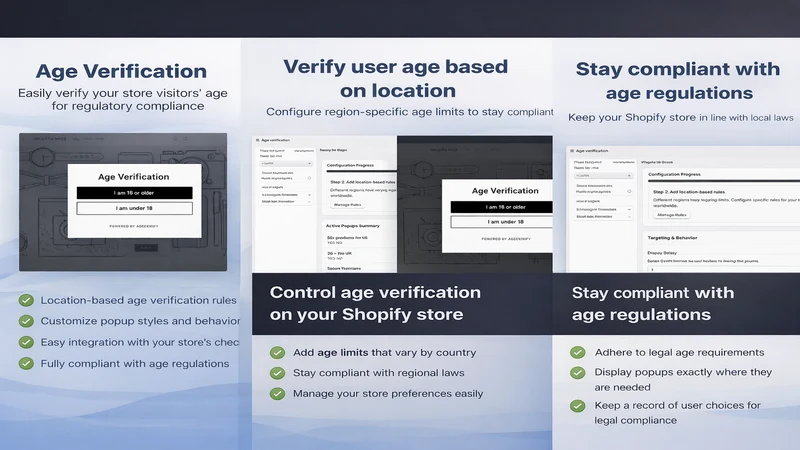 AGE+ : Age Verification PopUp