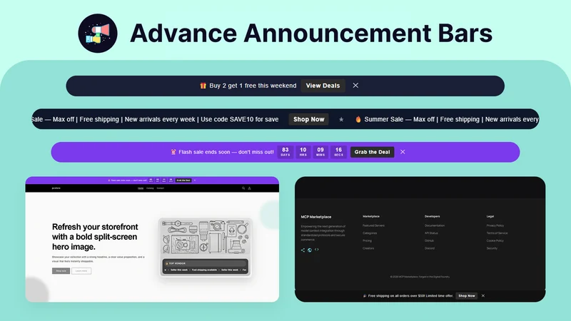 Advance Announcement Bar