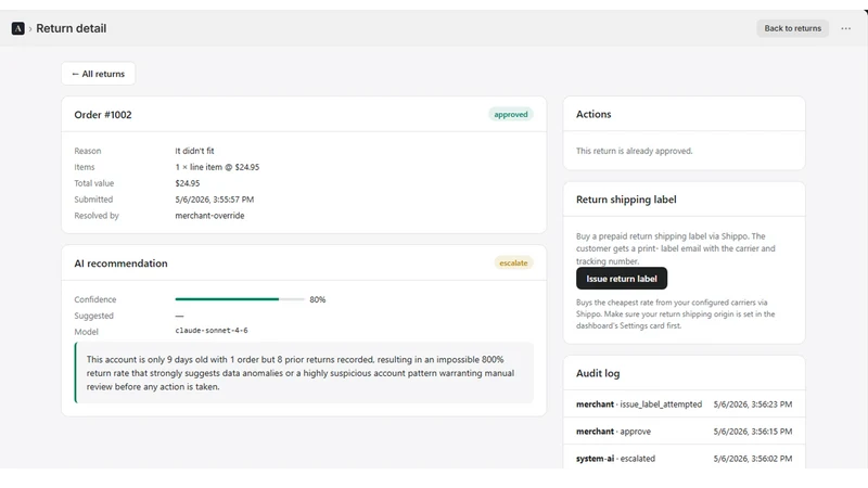 Adjudge: Returns & Fraud