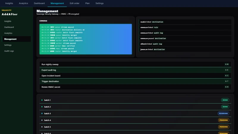 AddAfter: Order Editing