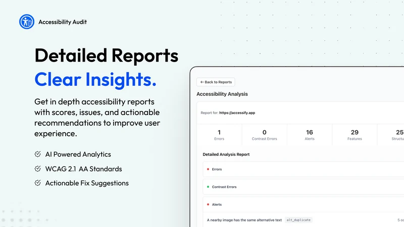 Accessibility Audit & Code Fix