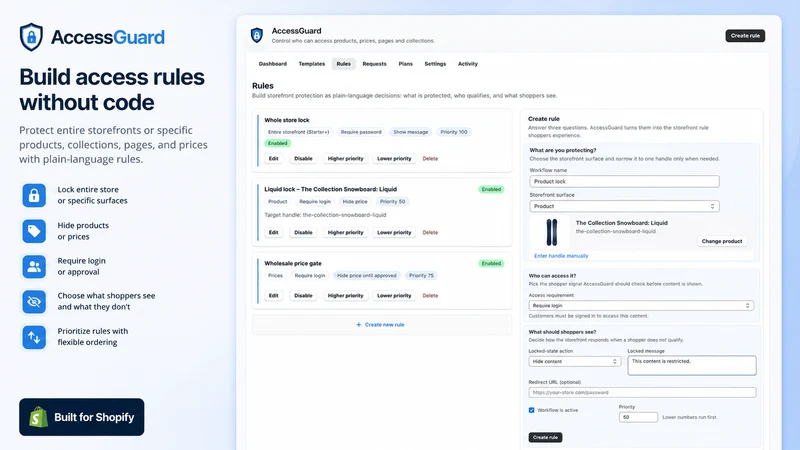AccessGuard ‑ Visibility Rules