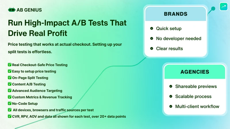 AB Genius: Price & A/B Testing