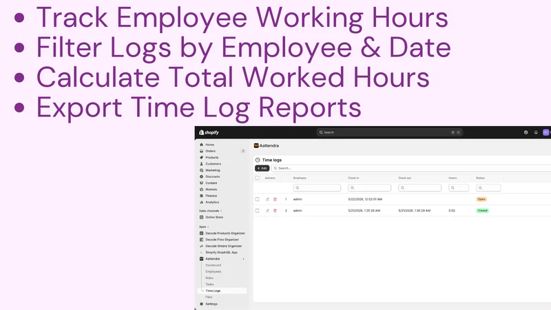 Attendra – Time Tracking