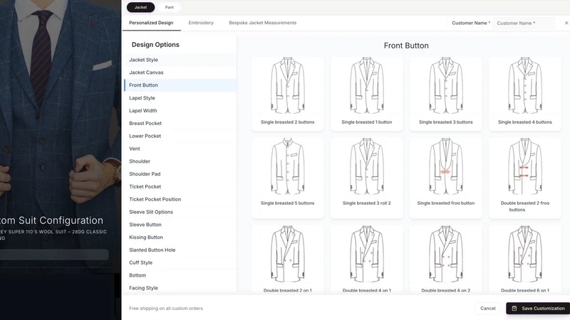 A&A Suit Customization