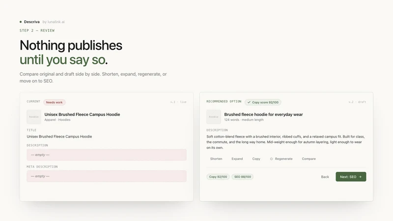 Descriva: AI Visibility & AEO