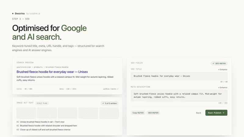 Descriva: AI Visibility & AEO