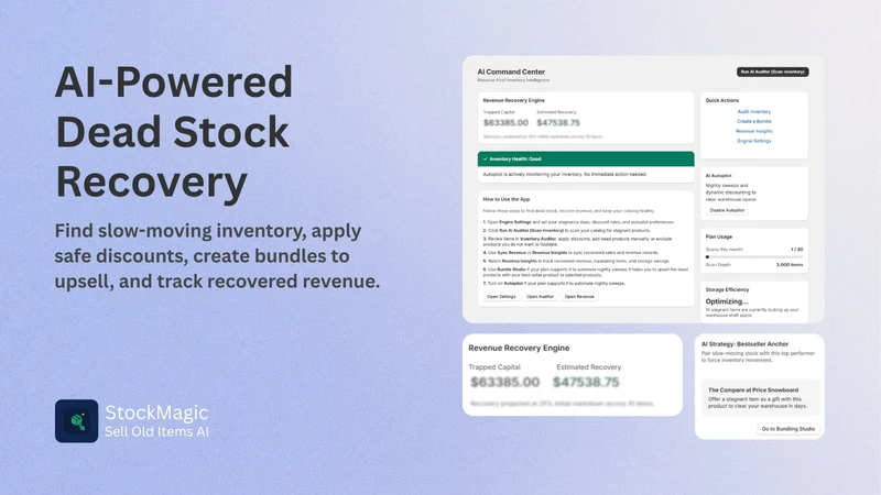 StockMagic: Sell Old Items AI