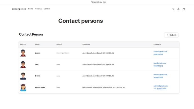 Contact Person