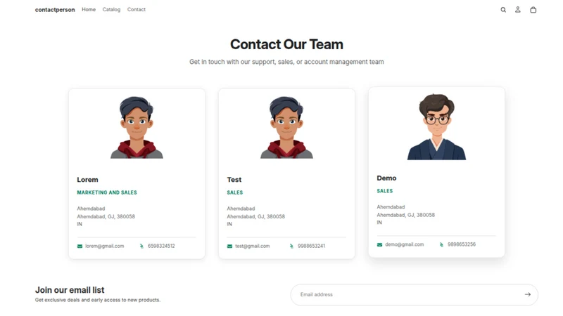 Contact Person