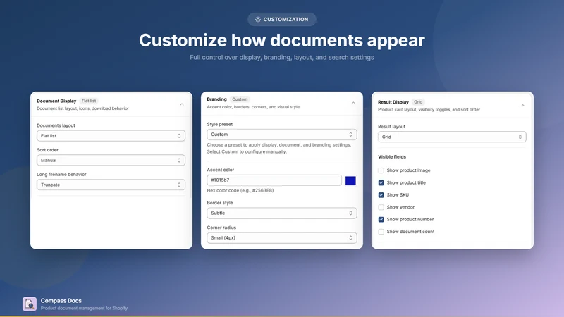 Compass Docs: PDFs and Manuals