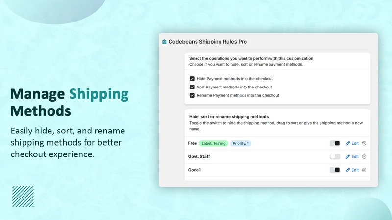 Codebeans Shipping Rules Pro