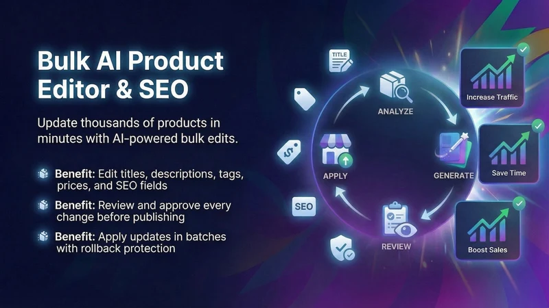 Bulk AI Product Editor ‑ SEO