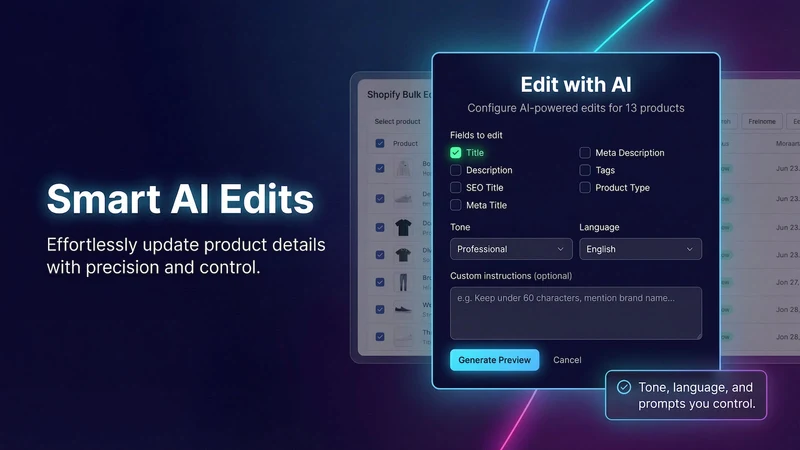 Bulk AI Product Editor ‑ SEO