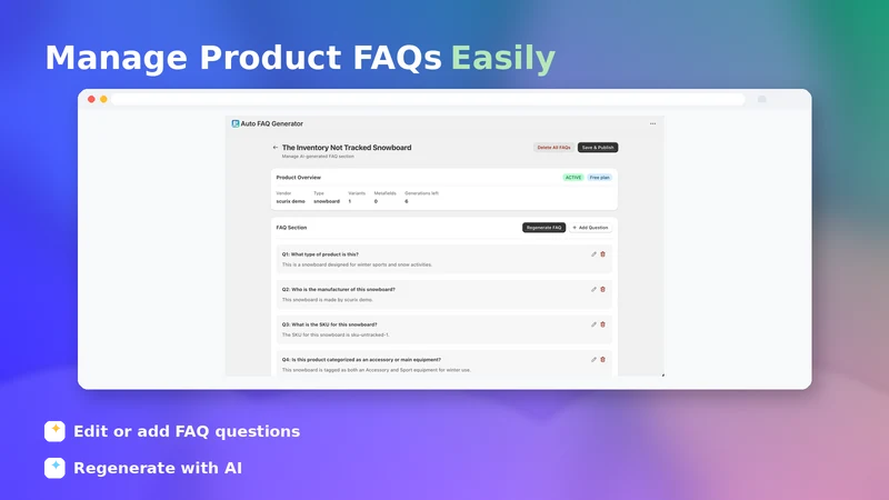 Auto FAQ Generator