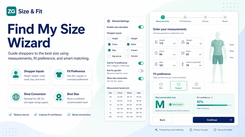ZG Size Guide & Fit Finder