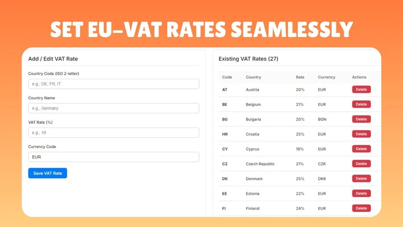 EU VAT Check & Tax Exemption