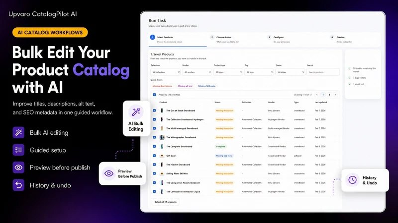 Upvaro CatalogPilot AI