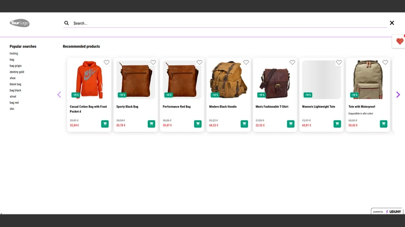 Uduny Search Integration