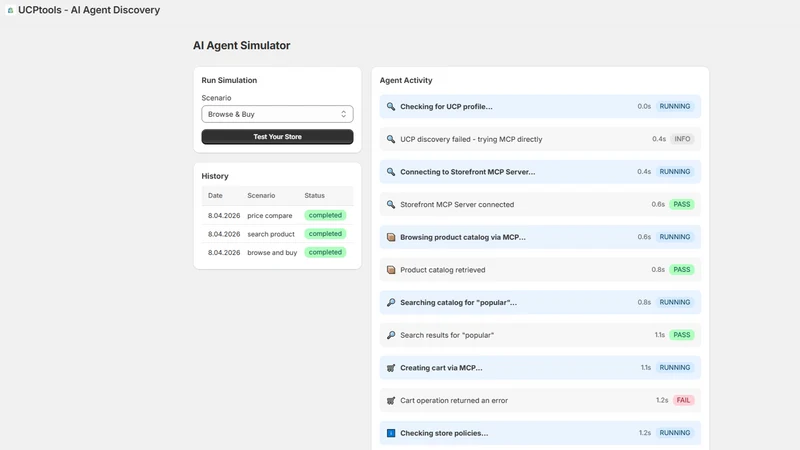 UCPtools ‑ AI Agent Discovery