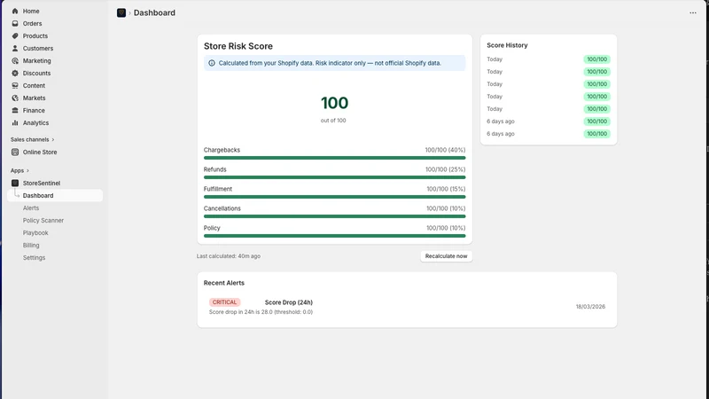 StoreSentinel: Risk Monitor