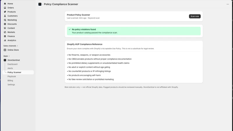 StoreSentinel: Risk Monitor