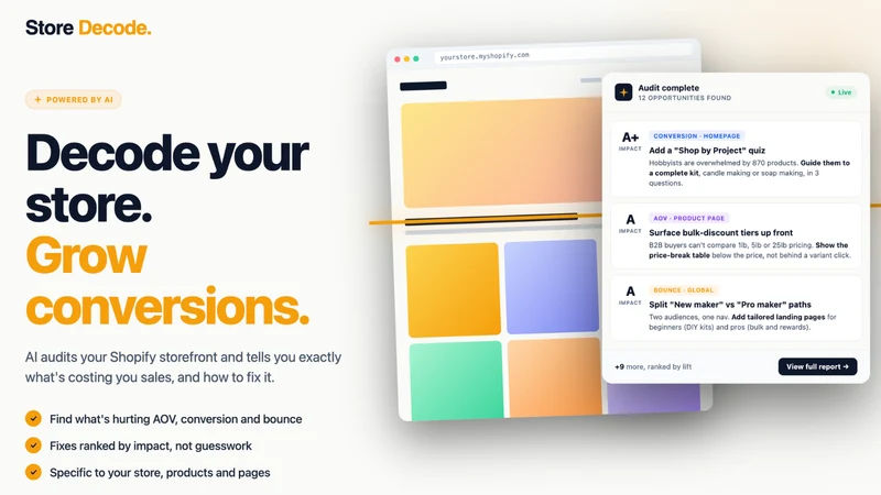 Store Decode: AI Store Audit