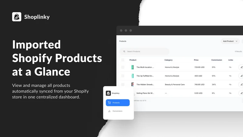 Shoplinky Affiliate Marketing