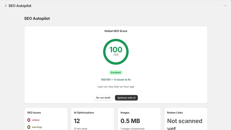 SEO Autopilot ‑ AI Optimizer