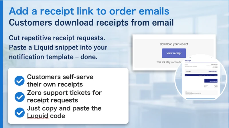 Self‑Serve Receipts