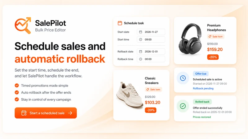 Sale Scheduler by SalePilot