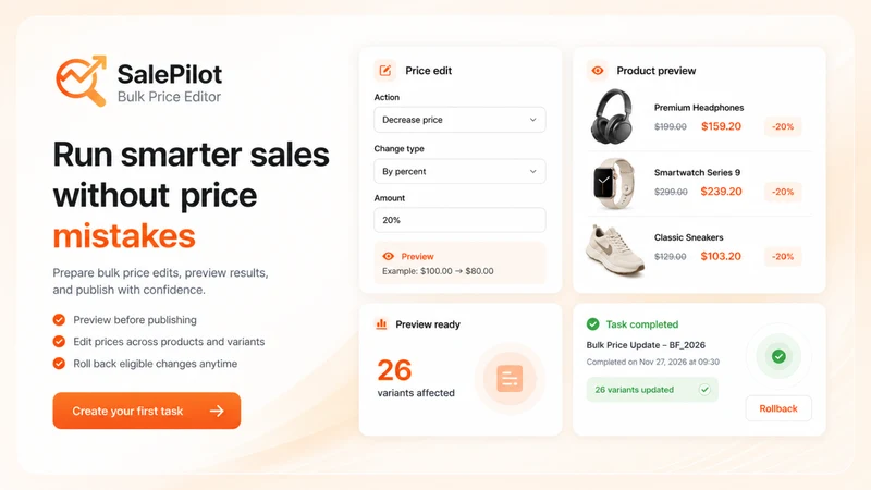 Sale Scheduler by SalePilot
