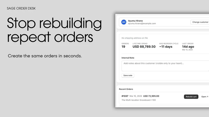 Sage Order Desk