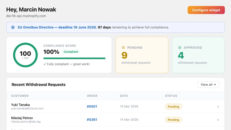 SafeRadar – EU Compliance
