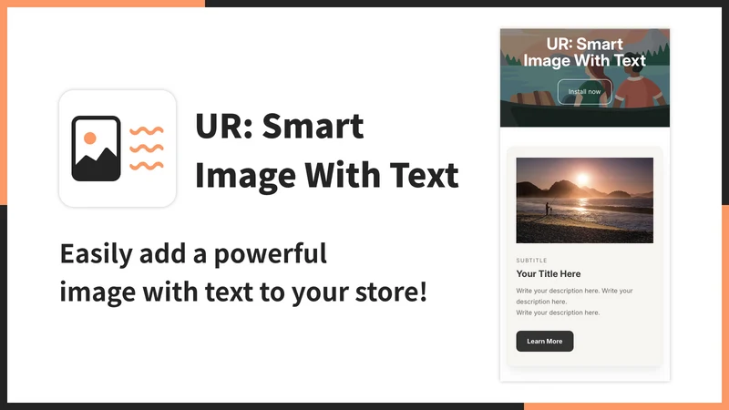 UR: Smart Image With Text