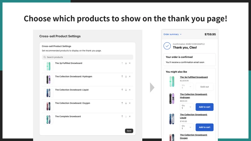 UR: Smart Post Purchase Upsell