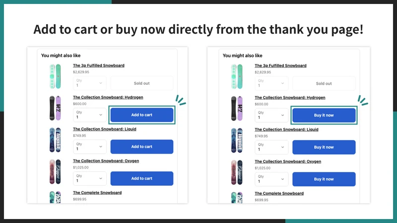 UR: Smart Post Purchase Upsell