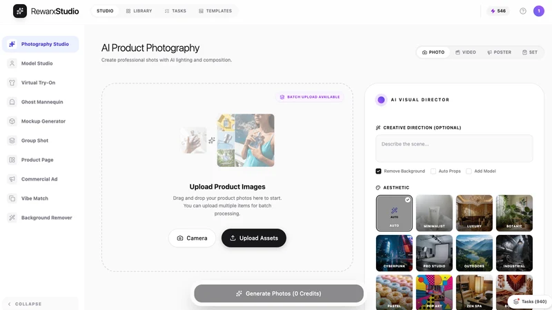 Rewarx AI Product Photography