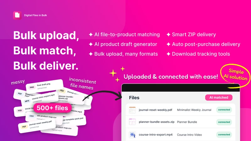 BULK Digital Downloads ‑ BDD