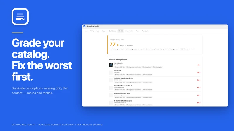 Bulk AI Product Descriptions