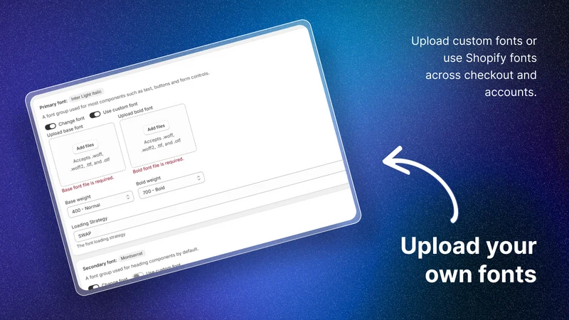 Brush Checkout/Account Styles